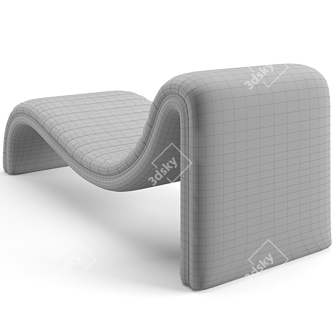 Elegant Eichholtz Chaise Lounge Pioneer 3D model image 7