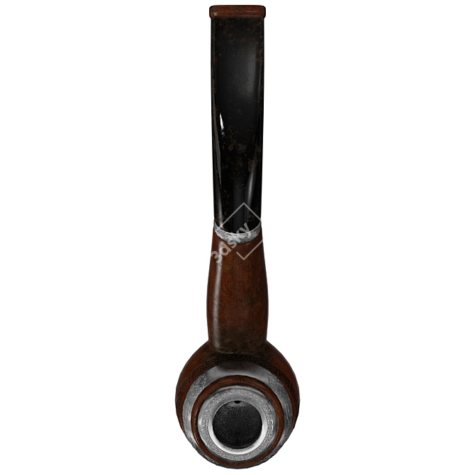 High-Quality Smoking Pipe Model 3D model image 5