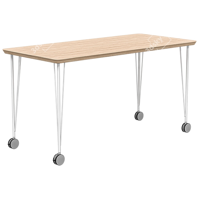 IKEA ANFALLARE KRILLE Writing Desk 3D model image 2