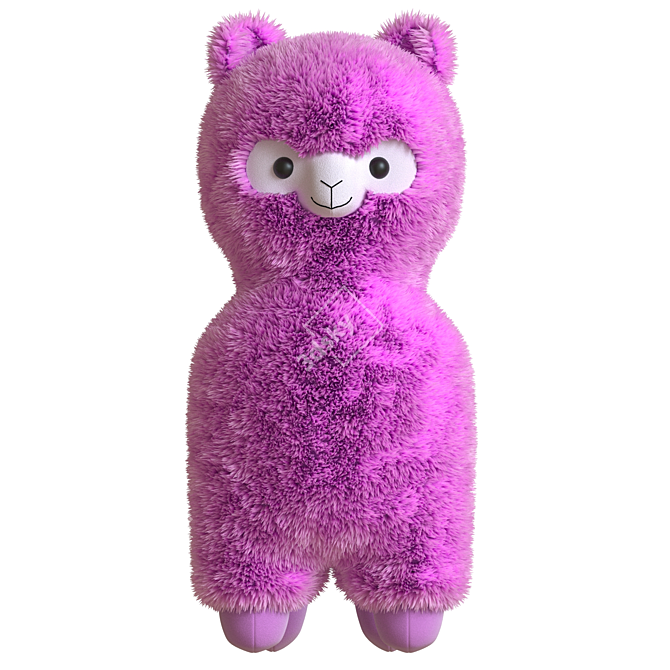  Plush Alpaca 3D Model 3D model image 2