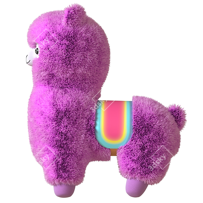  Plush Alpaca 3D Model 3D model image 3