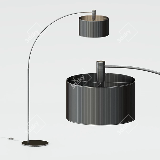 Modern Gricia Floor Lamp 3D model image 3