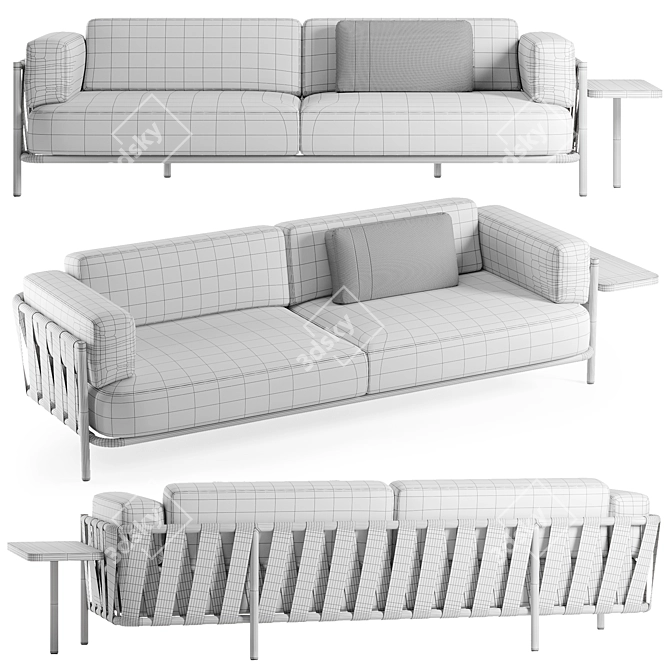 Arketipo Punta Ala Outdoor Sofa 3D model image 4