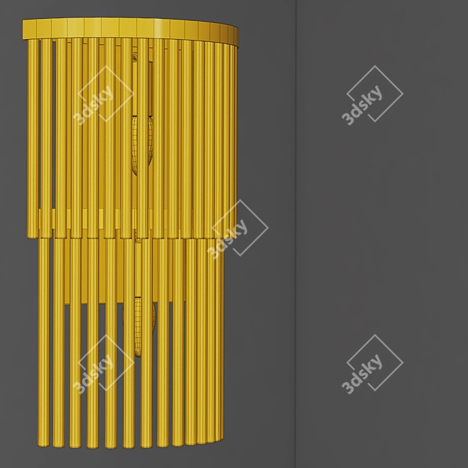 Modern Crystal Wall Sconce 3D model image 3