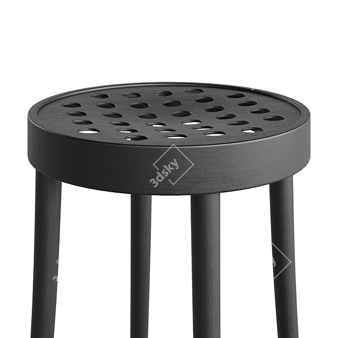 Corona Rendered TON 822 Stool 3D model image 4