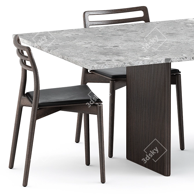 Vipp Cabin Collection Chair & Table 3D model image 2