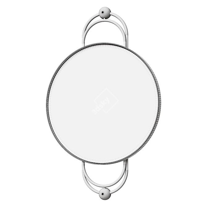 Caroline Gold Wall Mirror - Surya 3D model image 2