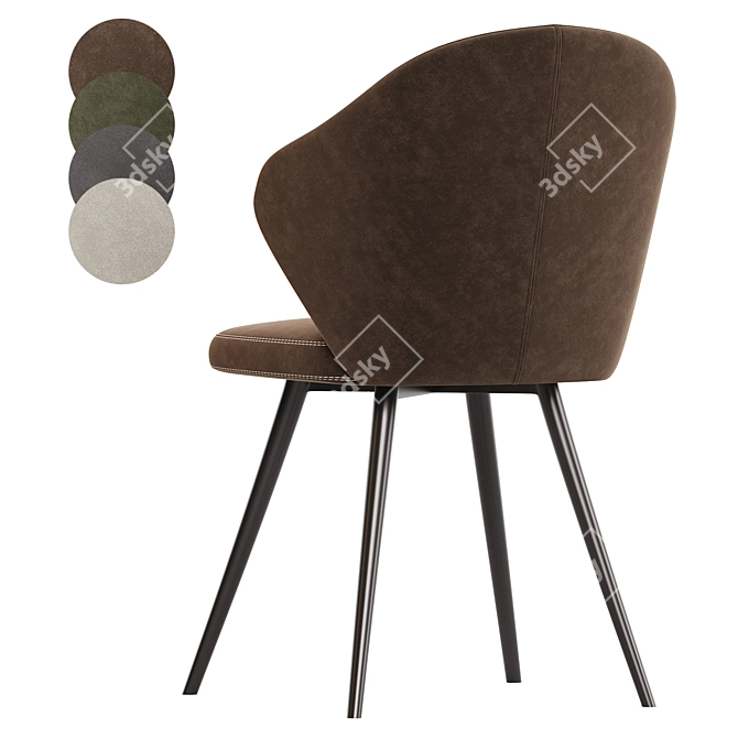 Elegant Tango Office Chair 3D model image 5