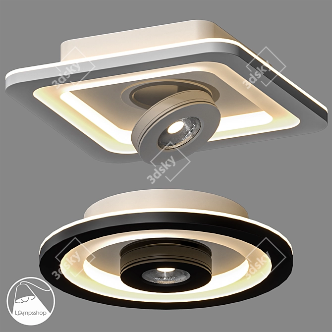 Minimalist Ceiling Lamp Lojes 3D model image 1