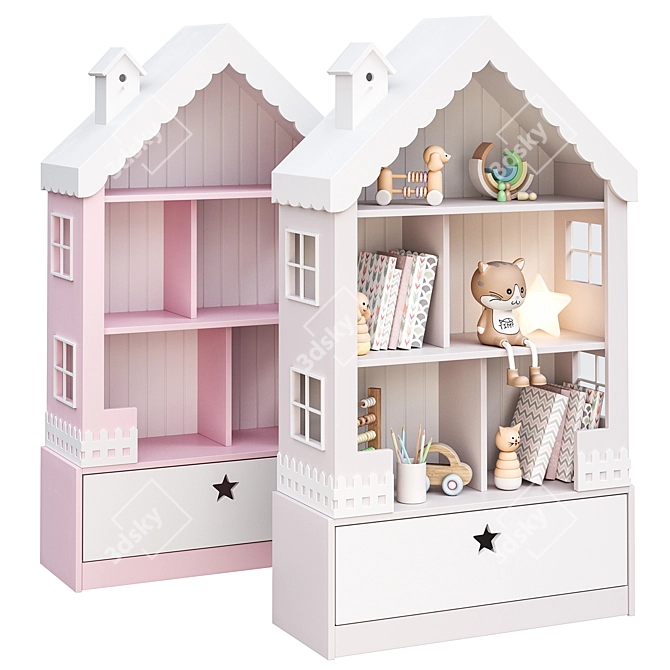 Dollhouse Shelf The Midi 3D model image 1