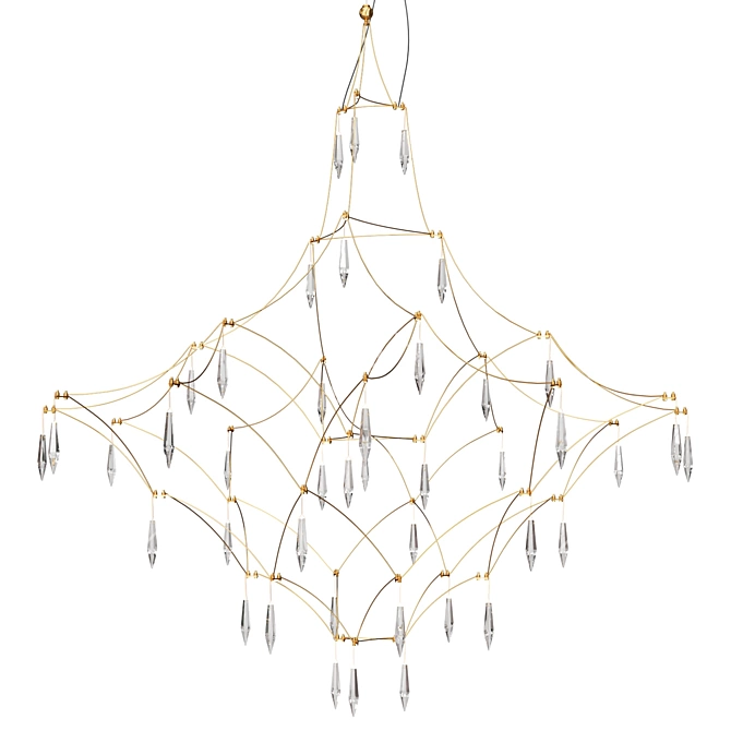 Stunning Quasar Suspension Lamp 3D model image 5