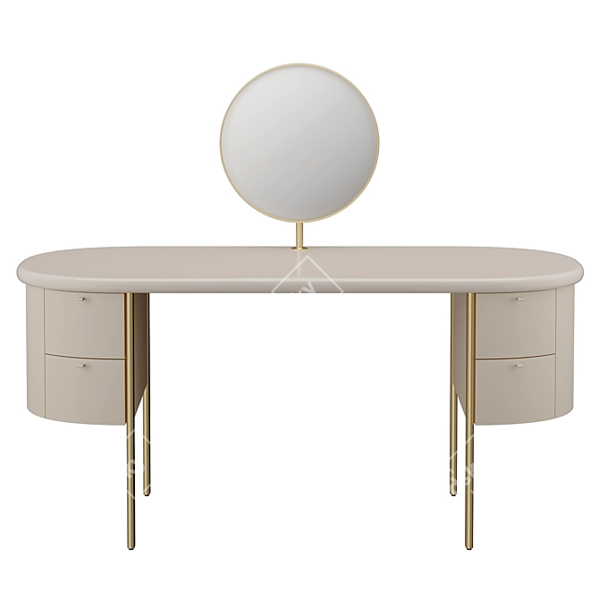 Luxury Vanity Table by Turri 3D model image 2