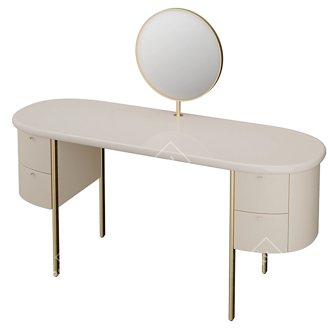 Luxury Vanity Table by Turri 3D model image 3