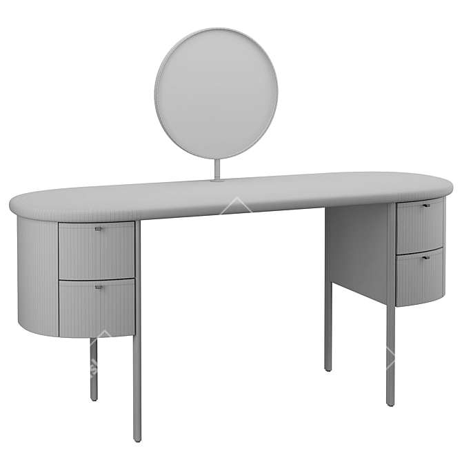 Luxury Vanity Table by Turri 3D model image 4