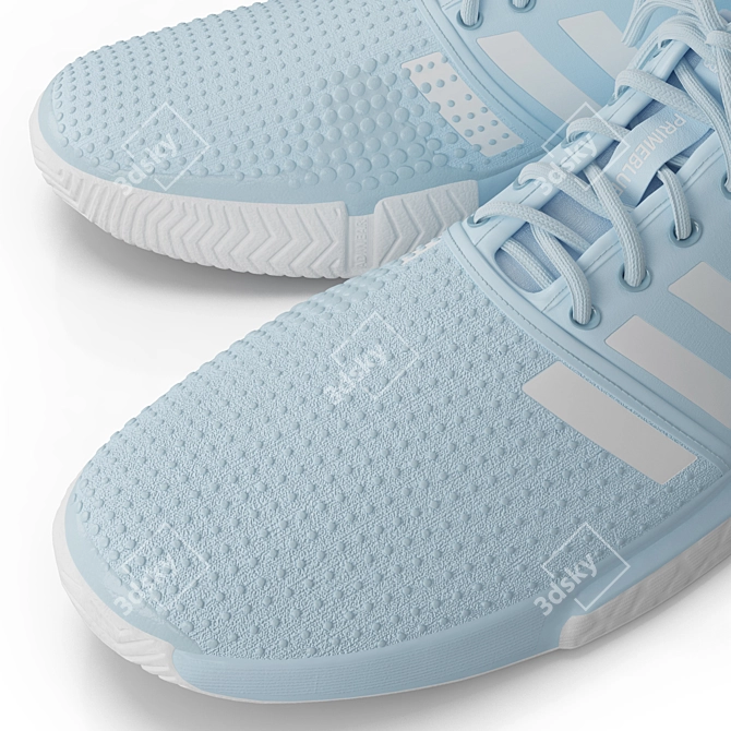 Adidas Tennis Shoes Sneakers racketball 3D model image 6