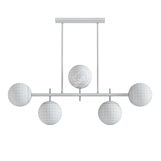 Elegant Harmony Globes Pendant Lighting 3D model image 2