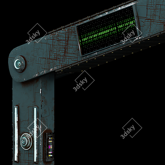 SciFi Robot Arm 3D Model 3D model image 6