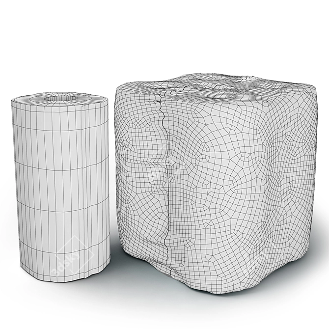 Paper Towel Roll - PVC Pack 3D model image 6