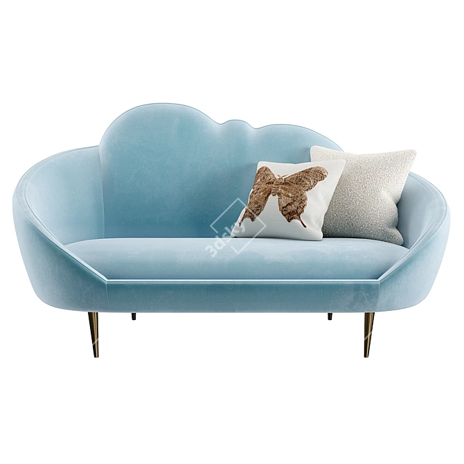 Ether Cloud Settee: Heavenly Design 3D model image 3