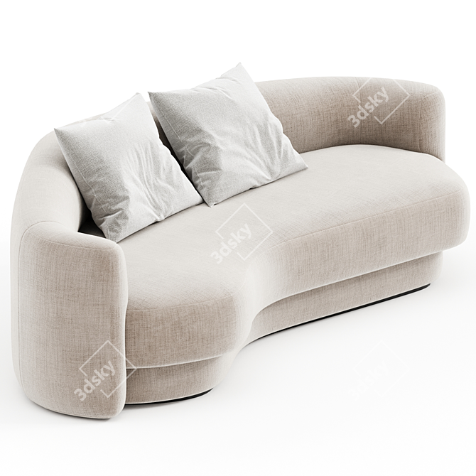 Modern Elegance Yumi Sofa 3D model image 2