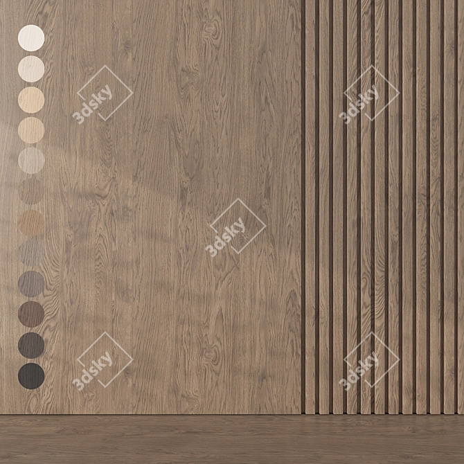 Oak Seamless Texture Pack 063 3D model image 1