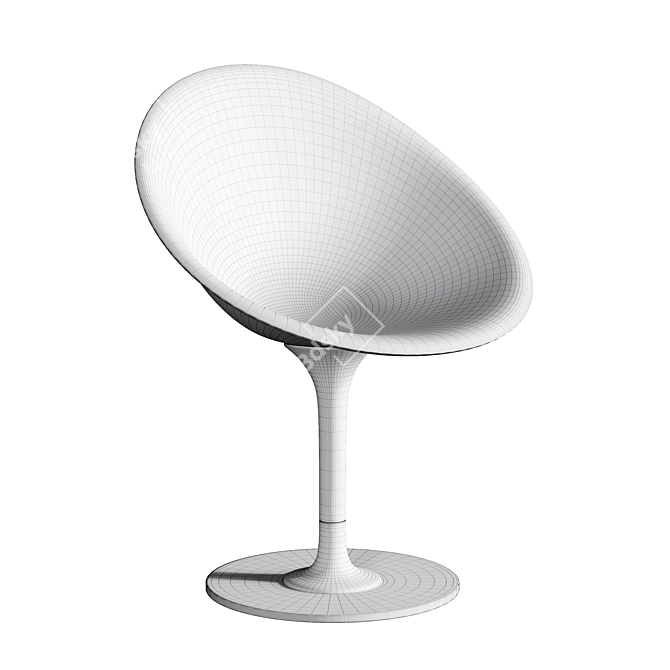 Modern Revolving Chair, Italian Design 3D model image 3