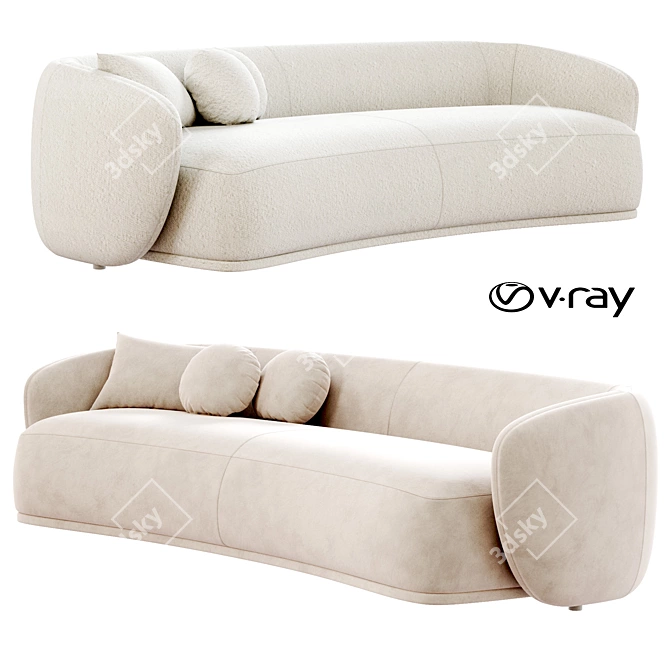 Modern Elegance RENE Sofa Set 3D model image 3