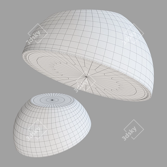 Mielly Light LED Ceiling Fixture 3D model image 4