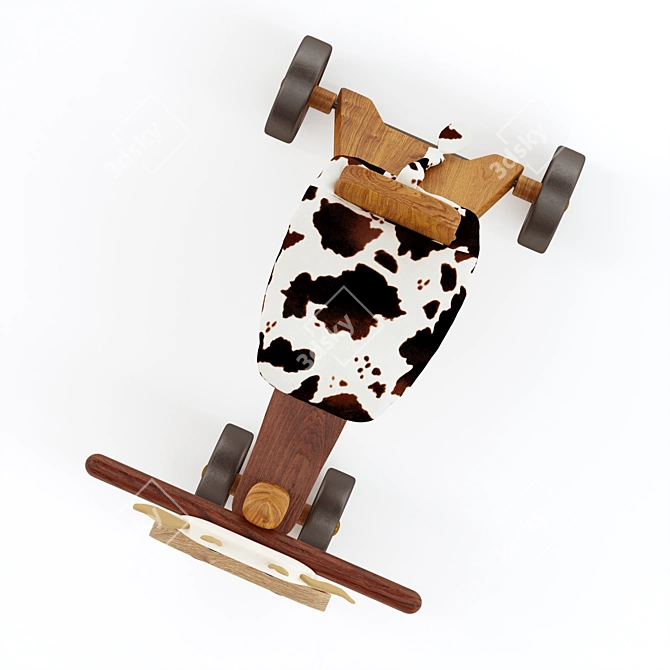 Cow Toddler Balance Bike Model 3D model image 3