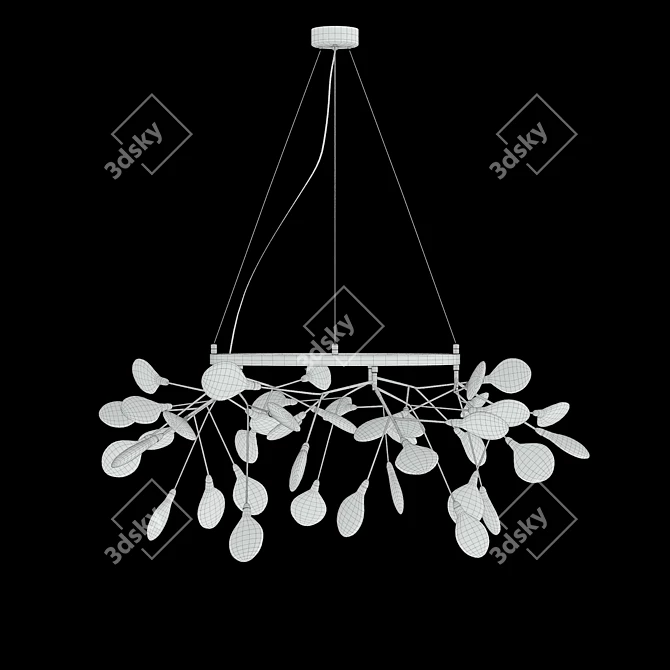 Modern Crystal Lux Evita Pendant 3D model image 4