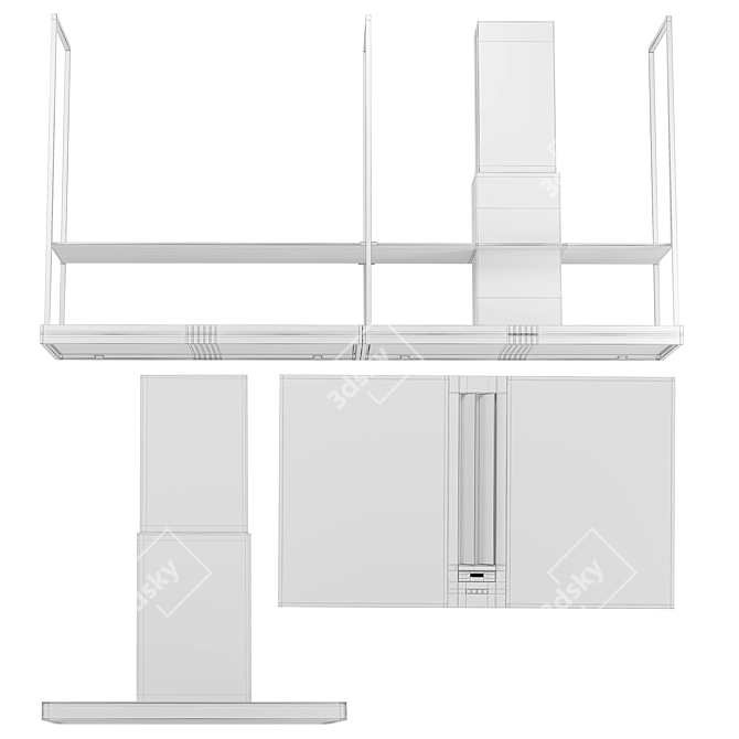 Falmec Hob & Hood Set 3D model image 4