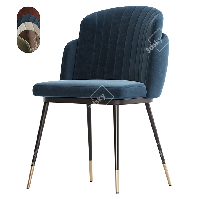 Elegant Penelopa Chair Collection 3D model image 3