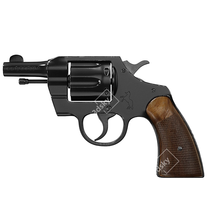 Professional Colt 38 Model Kit 3D model image 2