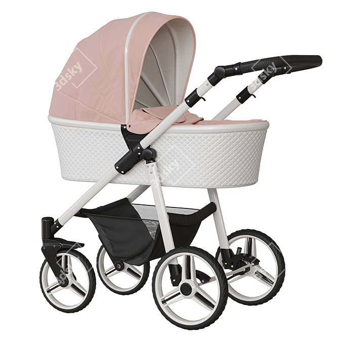 Venicci Pure Rose Stroller 3D model image 1