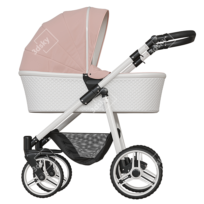 Venicci Pure Rose Stroller 3D model image 4