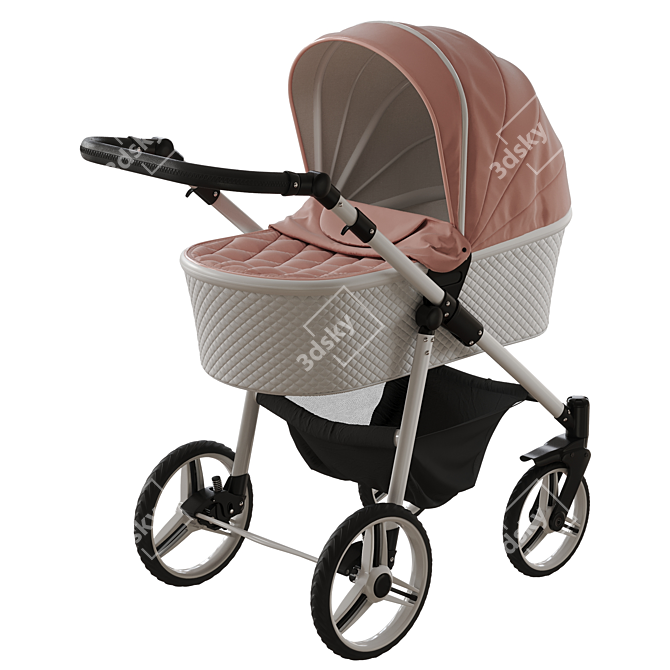 Venicci Pure Rose Stroller 3D model image 5