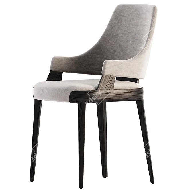 Elegant Potocco Velis Chair in 3D 3D model image 5