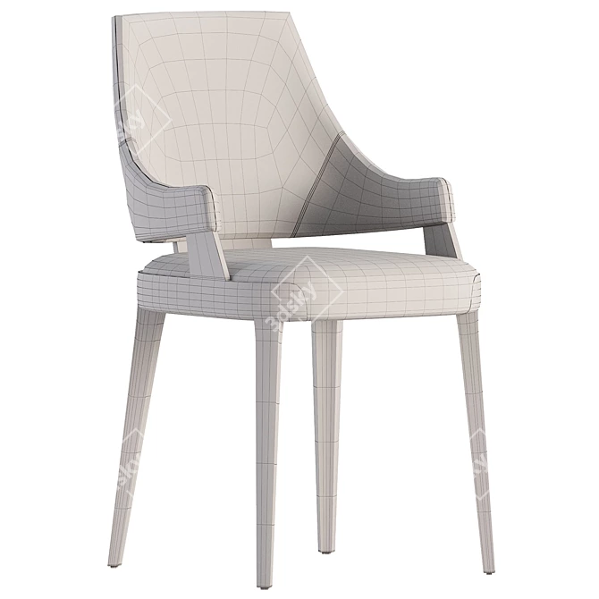 Elegant Potocco Velis Chair in 3D 3D model image 6