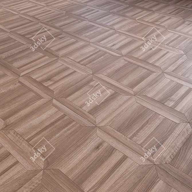 Versatile High-Quality Wood Flooring 3D model image 2