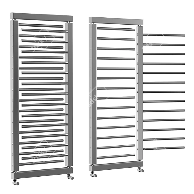 Compact Folding Towel Warmer 3D model image 1