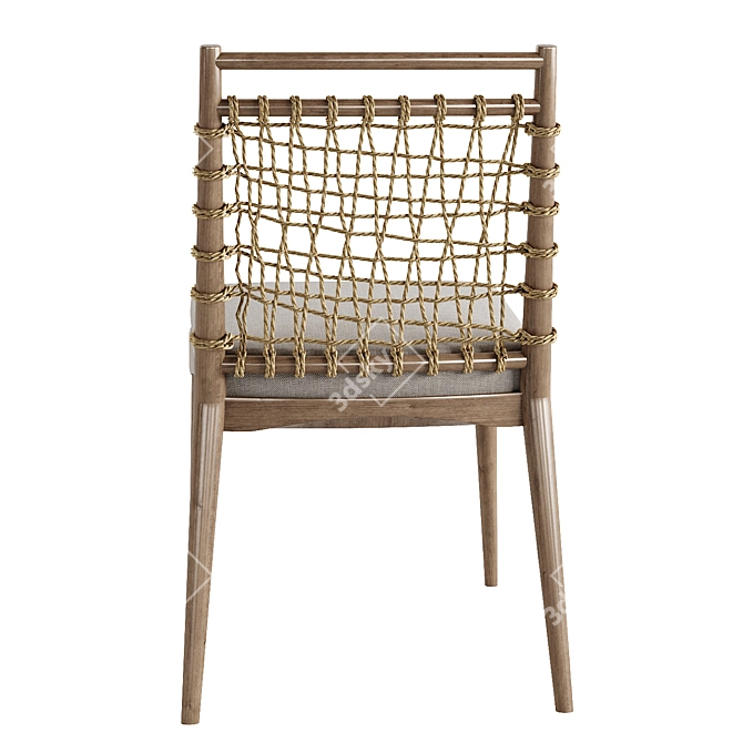 Modern Palecek Pratt Side Chair 3D model image 3