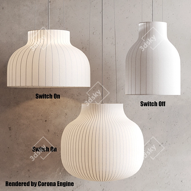 Muuto Strand Fabric Lighting Collection 3D model image 2