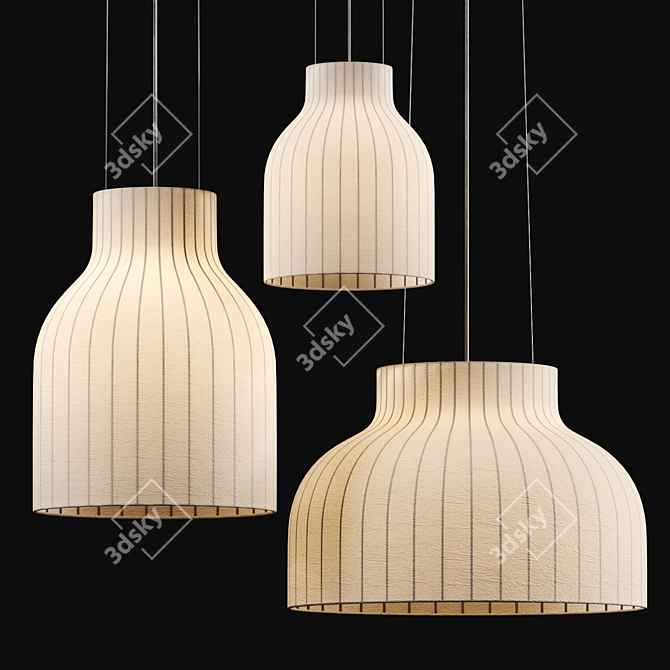 Muuto Strand Fabric Lighting Collection 3D model image 3