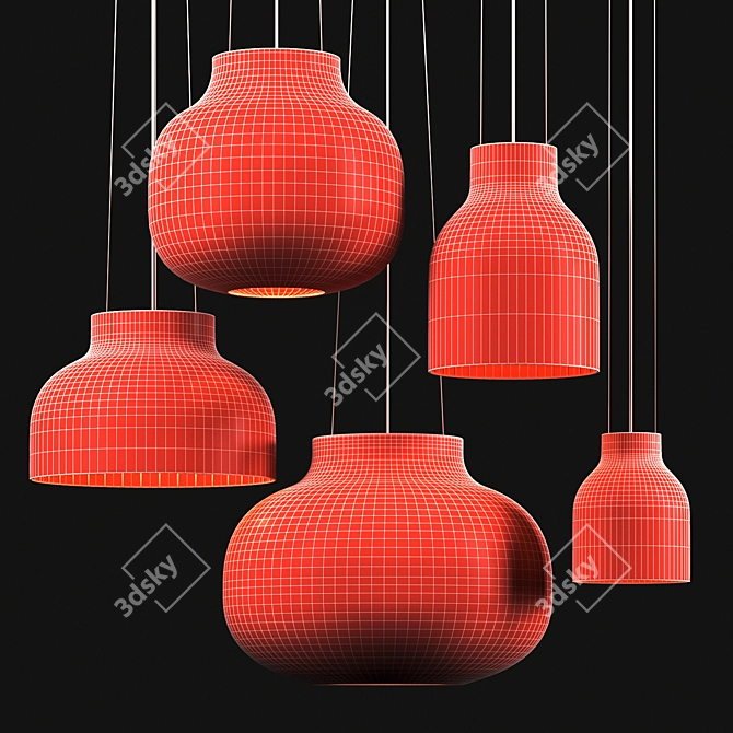 Muuto Strand Fabric Lighting Collection 3D model image 5