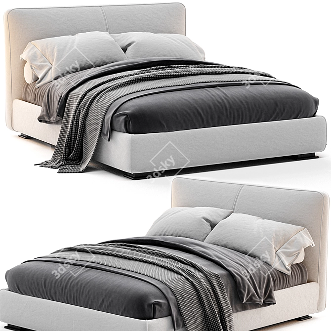 Modern Italian Flou MyPlace Bed 3D model image 1