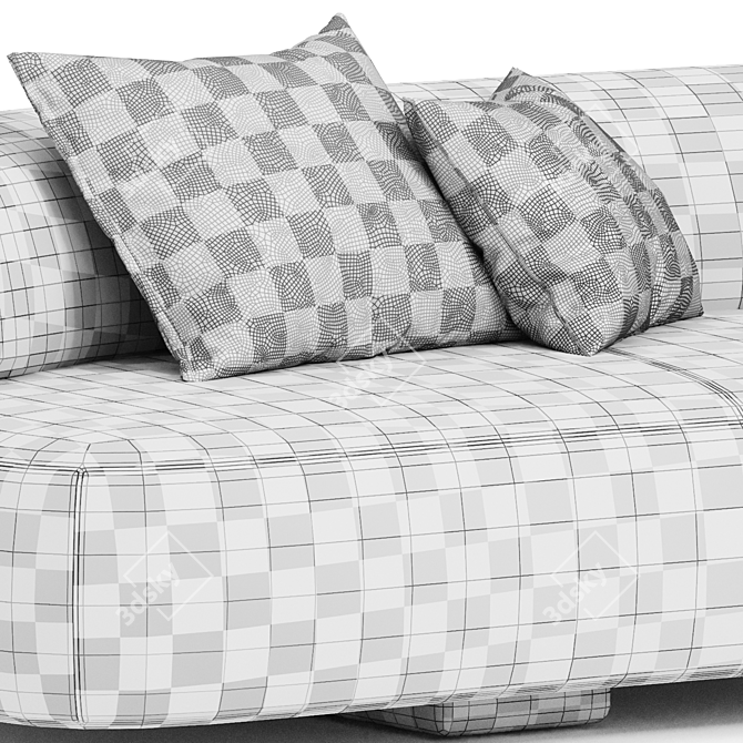 Elegant Modern Gogan Sofa Comfort 3D model image 6