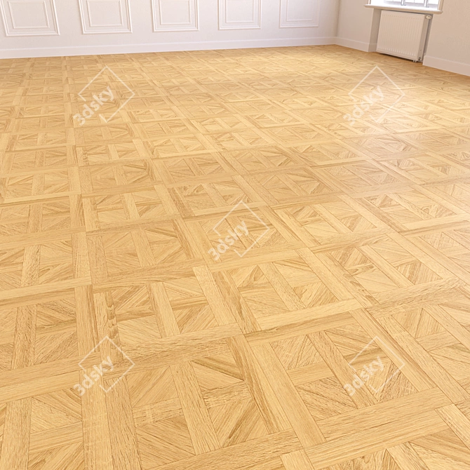 Wooden Floor 3D Model Set 3D model image 4