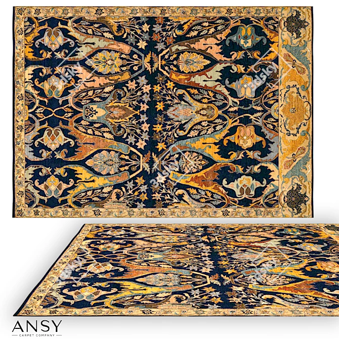 Handcrafted Classical Rug ANSY. No. 4306 3D model image 1