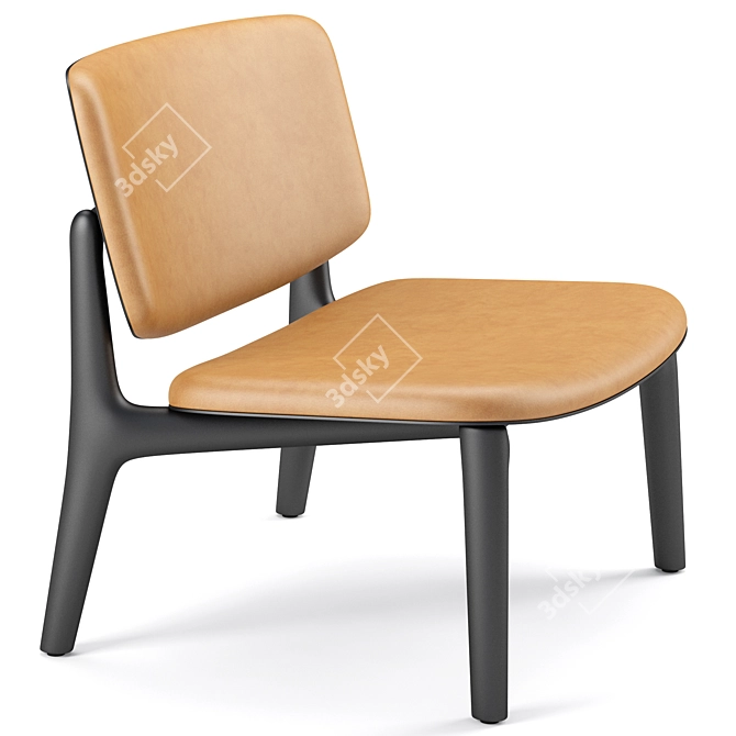 Sleek Curve Poliform Armchair 3D model image 1