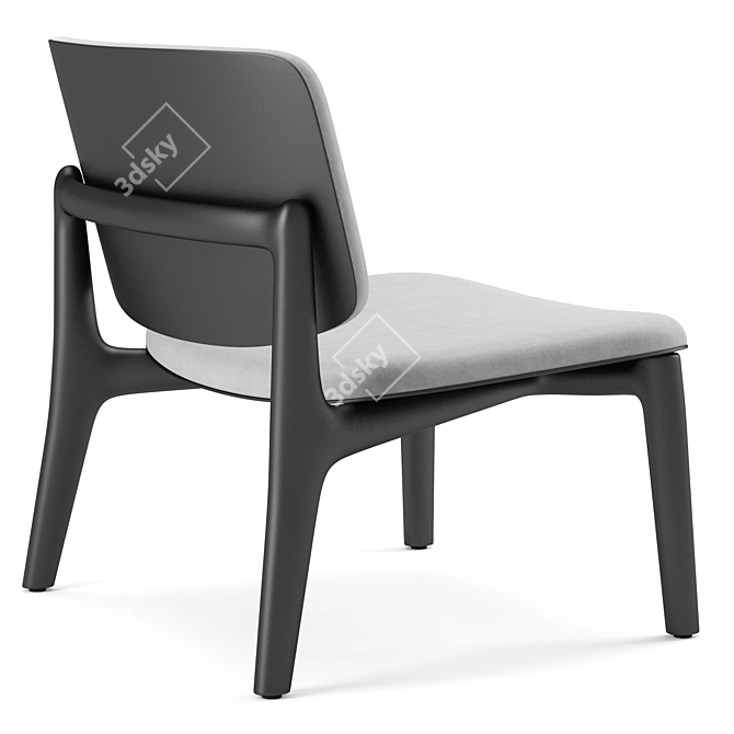 Sleek Curve Poliform Armchair 3D model image 2